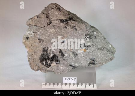 Amphibol. Mineralien. Nordamerika; USA; Arizona; Mohave County; Boulder City; 9 km südwestlich von Hoover Dam Stockfoto