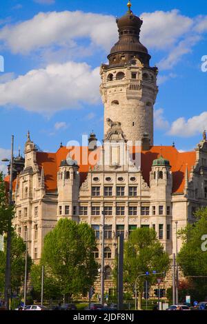 Deutschland, Sachsen, Leipzig, Neues Rathaus, Stockfoto