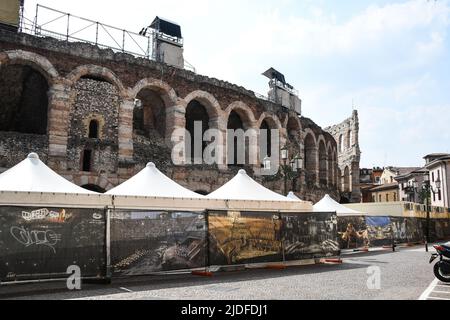 Historisches Zentrum von Verona Stockfoto