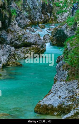 Tolminer Schlucht im Nationalpark Triglav, Slowenien Stockfoto