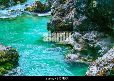 Tolminer Schlucht im Nationalpark Triglav, Slowenien Stockfoto