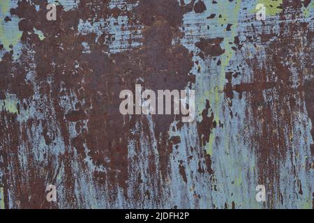 Abstrakter Hintergrund aus altem rostigen Metall Stockfoto