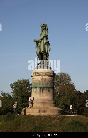 Die Statue von Vercingetorix, Alesia, Côte-d'Or, Bourgogne, Frankreich Stockfoto