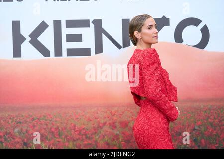 20. Juni 2022, Madrid, Madrid, Spanien: Maria Pombo nimmt an der Sommerparty von Kenzo im Bekleidungsmuseum am 20. Juni 2022 in Madrid, Spanien Teil (Bildnachweis: © Jack Abuin/ZUMA Press Wire) Stockfoto