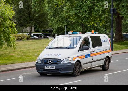 Polizeihund-Abteilung Van, London, England, Vereinigtes Königreich am Freitag, 20. Mai 2022.Foto: David Rowland / One-Image.com Stockfoto