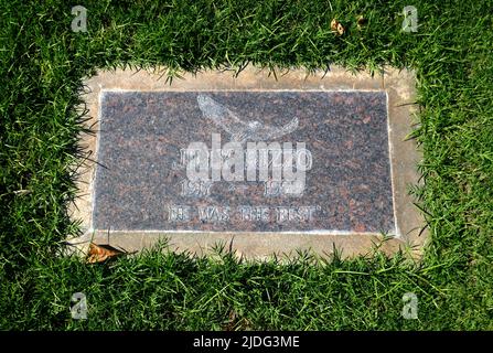 Cathedral City, California, USA 11. June 2022 Eine allgemeine Ansicht der Atmosphäre von Jilly Rizzos Grab am 11. Juni 2022 im Desert Memorial Park in Cathedral City, Kalifornien, USA. Foto von Barry King/Alamy Stockfoto Stockfoto