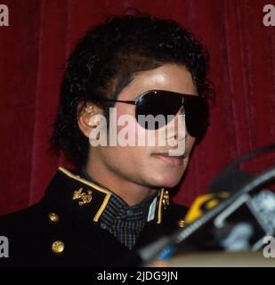Michael Jackson 1984. Quelle: Ralph Dominguez/MediaPunch Stockfoto