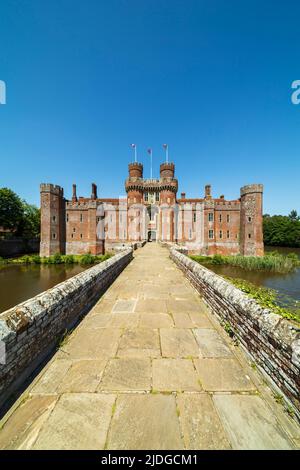Herstmonceux Castle, East Sussex, England, Großbritannien. Stockfoto