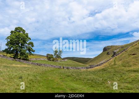 Oberhalb von Conistone Dib in Wharfedale Stockfoto