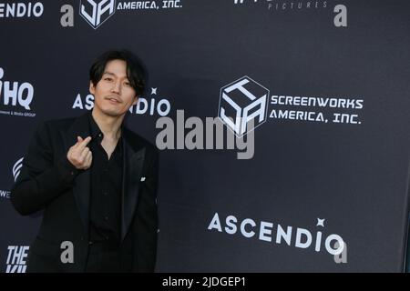 LOS ANGELES - JUN 20: Jang Hyuk im Killer Los Angeles Premiere im Village Theatre am 20. Juni 2022 in Westwood, CA Stockfoto