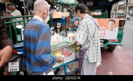 Cash Up Front Business Wird Transferiert Geldwechsel Bangkok Thailand Stockfoto