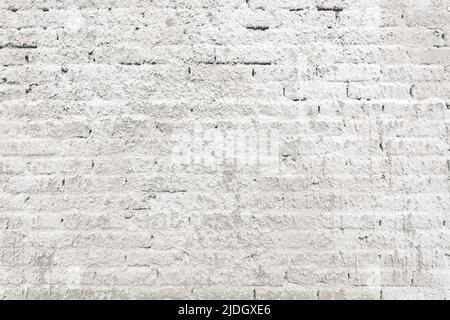 Textur der alten Ziegelwand mit Stuckmörtel als Hintergrund gesprüht, grunge raue Oberfläche als Grafik-Design-Element Hintergrund Stockfoto