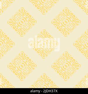 Ein hellgelbes, nahtloses Vektormuster mit Kacheln Stock Vektor