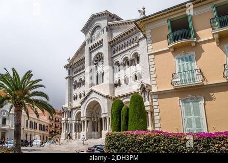 St. Nikolaus Kathedrale, auch bekannt als Monaco Kathedrale (Kathedrale von Monaco), Kathedrale der römisch-katholischen Erzdiözese von Monaco in Stockfoto