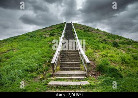 Miamsburg Adena Indian Mound - Ohio Stockfoto