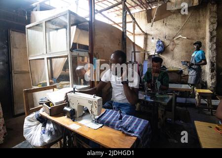 Ruanda, die Republik Ruanda, Binnenland im Großen Grabental Zentralafrikas. Stockfoto