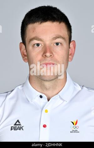 Daan Cox posiert für den Fotografen bei einem Fotoshooting für das belgische Olympische Komitee BOIC - COIB im Vorfeld der World Games 2022 Sportveranstaltung, Montag, 20. Juni 2022 in Deurne, Antwerpen. BELGA FOTO DIRK WAEM Stockfoto