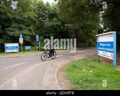 Whipps Cross University Hospital Eingang Teil des Barts NHS Health Trust Stockfoto