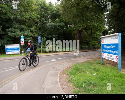 Whipps Cross University Hospital Eingang Teil des Barts NHS Health Trust Stockfoto