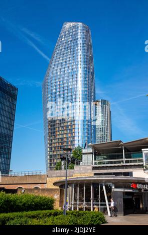 Blackfriars , Southwark , London , England UK - Nummer eins Blackfriars Wolkenkratzer . Ein Blackfriars ist eine Mixed-Use-Entwicklung von Blackfriars London Stockfoto