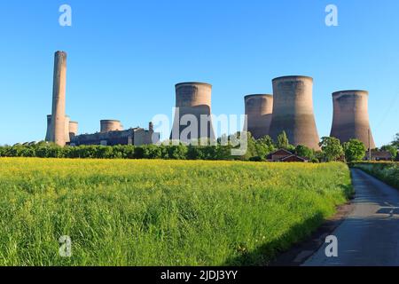 Fiddlers Ferry, Kohlekraftwerk, Warrington, chesshire, Großbritannien Stockfoto