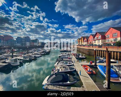 Exmouth Marina in Devon, Großbritannien Stockfoto