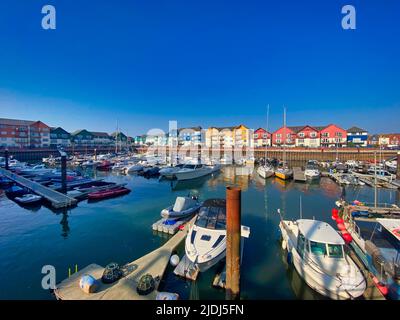 Exmouth Marina in Devon, Großbritannien Stockfoto