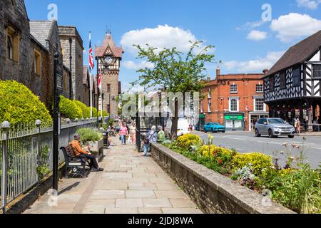 The Clock Tower, High Street, Ledbury, Herefordshire, Großbritannien 2022 Stockfoto