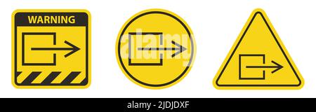 Ausgang Nicht-Elektrisches Symbolschild, Vektorgrafik, Auf Weißem Hintergrund Isolieren. EPS10 Stock Vektor