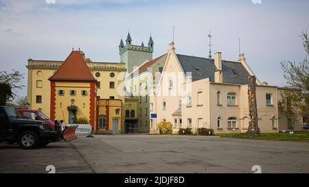 Fürstenfeldbruck, Bayern, Deutschland - 23. April 2022: Aumühle Stockfoto