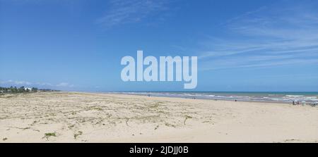 Jatoba Beach, Barra dos Coqueiros, Sergipe, Brasilien Stockfoto