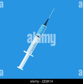 Symbol für Masernspritze. Flache Abbildung des Vektorsymbols für Masernspritze für Webdesign eps 10 Stock Vektor