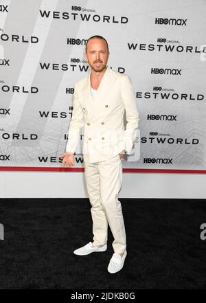 Aaron Paul nimmt an der Premiere der Westworld-Saison 4 von HBO Teil, die am Dienstag, den 21 2022. Juni, im Alice Tully Hall Lincoln Center in New York City stattfand. Stockfoto