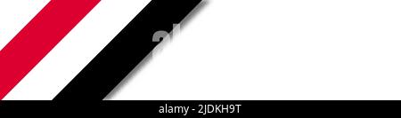 Flagge des Jemen. Vektorgrafik Stock Vektor