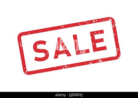 Grunge Sale Wort Gummi Stempel. Verkauf Zeichen Aufkleber Set. Grunge Vintage Square Label. Vektordarstellung auf weißem Hintergrund isoliert Stock Vektor