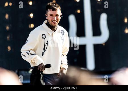 Landgraaf, Niederlande 17. juni 2022 Twenty One Pilots live beim Pinkpop Festival 2022 © Roberto Finizio/ Alamy Stockfoto