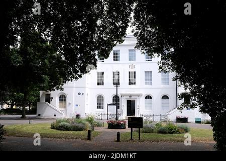 Pierremont Hall ist ein denkmalgeschütztes Gebäude in broadstairs Town, East kent, großbritannien, juni 2022 Stockfoto