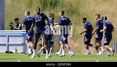 Stadt Gelsenkirchen, Deutschland. 22.. Juni 2022. firo : 06/22/2022, Fuvuball, 1. Bundesliga, Saison 2022/2023, FC Schalke 04, Training, Trainingsbeginn, Ibrahima CISSE/dpa/Alamy Live News Stockfoto