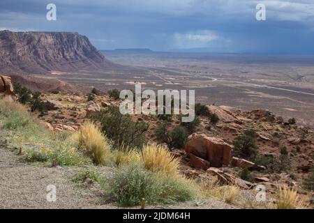 Grand Canyon, Arizona USA - 09 28 2016: Der Nervenkitzel einer Reise in den Grand Canyon, eine riesige Schlucht, die vom Colorado River geschaffen wurde Stockfoto