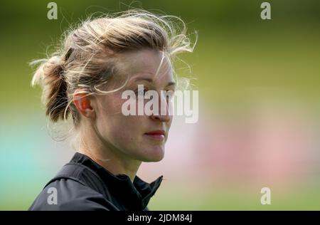 Datei-Foto vom 31-05-2022 von Ellen White, die England Women's Friendly gegen die Niederlande am Freitag vermissen wird, nachdem sie Coronavirus-positiv getestet hat. Ausgabedatum: Mittwoch, 22. Juni 2022. Stockfoto