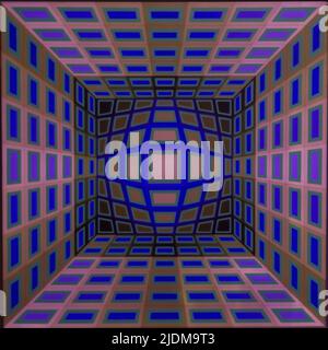 Op Art Hommage an Victor Vasarely Stockfoto