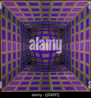 Op Art Hommage an Victor Vasarely Stockfoto