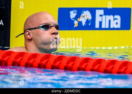 Budapest, Ungarn. 22.. Juni 2022. MATTSSON Matti FIN200m Breaststroke Männer heizt Schwimmen FINA 19. World Championships Budapest 2022 Budapest, Duna Arena 22/06/22 Foto Giorgio Scala/Deepbluemedia/Insidefoto Kredit: Insidefoto srl/Alamy Live News Stockfoto