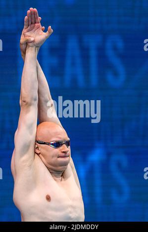 Budapest, Ungarn. 22.. Juni 2022. MATTSSON Matti FIN200m Breaststroke Männer heizt Schwimmen FINA 19. World Championships Budapest 2022 Budapest, Duna Arena 22/06/22 Foto Giorgio Scala/Deepbluemedia/Insidefoto Kredit: Insidefoto srl/Alamy Live News Stockfoto