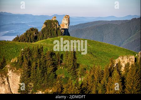 Rarau-Gebirge, Ostkarpaten, Rumänien. Stockfoto