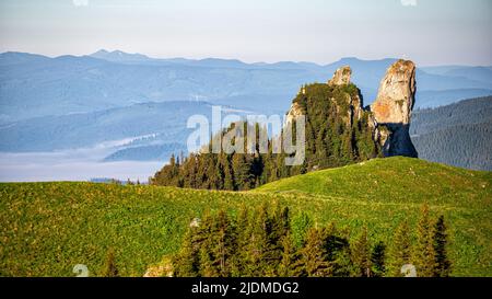 Rarau-Gebirge, Ostkarpaten, Rumänien. Stockfoto