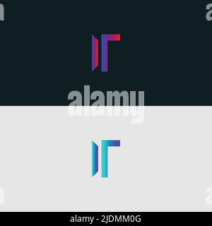 Initial Alphabet Buchstabe Logo-Symbol ES, bunte lebendige Farbverlauf trendige Logos Stock Vektor