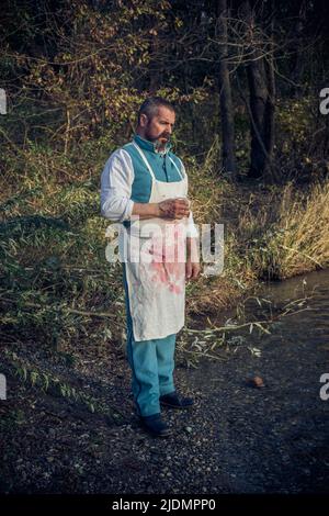 Vizzola Ticino, Italien. 10.. November 2019. ACW Confederate States Army, Surgeon Kredit: Independent Photo Agency/Alamy Live News Stockfoto