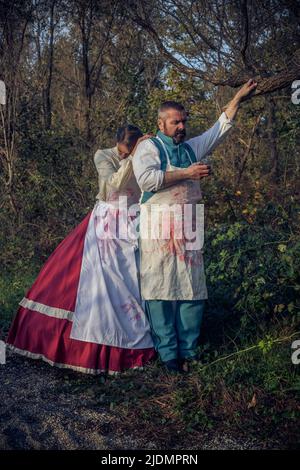 Vizzola Ticino, Italien. 10.. November 2019. ACW Confederate States Army Kredit: Unabhängige Fotoagentur/Alamy Live Nachrichten Stockfoto