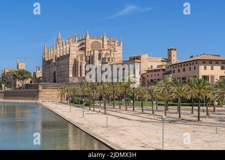 Kathedrale von Palma auf Mallorca Stockfoto